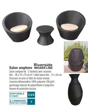 Rattan veranda bistro set