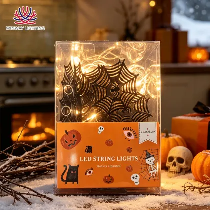 Metal Spider Web String Lights, 10L