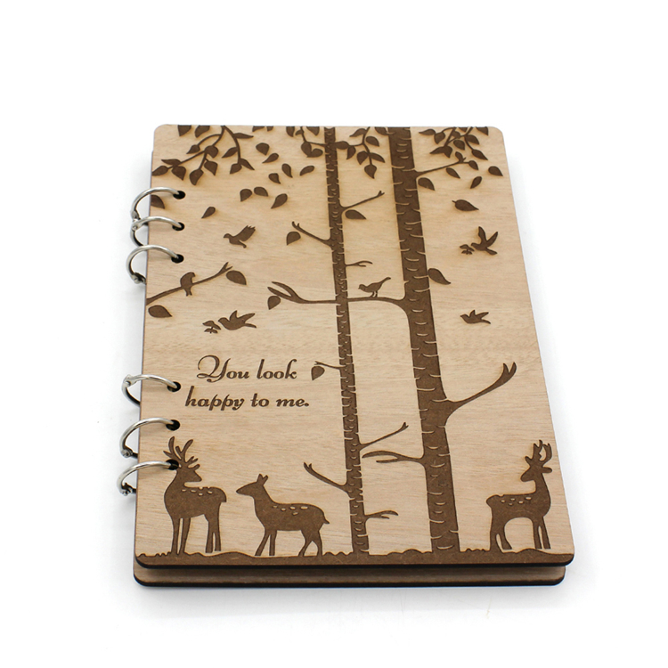 Wholesale Custom A5 Paper Notebook With Wooden Cover