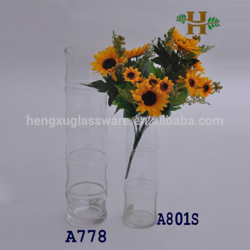 Wholesale Clear Glass Bamboo Vases