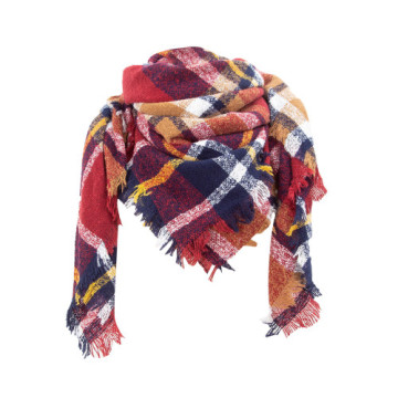 Scarves Wrap Scarf Fashion Women Men Unisex Warm Long Shawl Wraps Large Scarves Knit Cashmere Tassel Plaid Winter Scarves