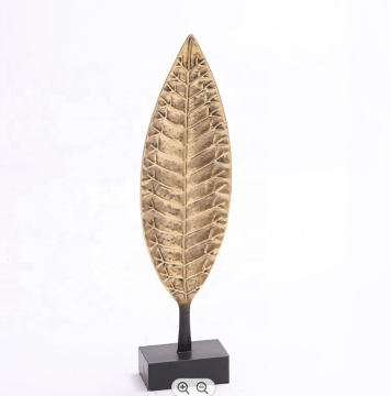 Wholesale Metal Gold Leaf Handicrafts for Living Room Decor