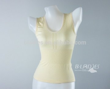 bamboo fiber sexy ladies slim short tight tank top for women