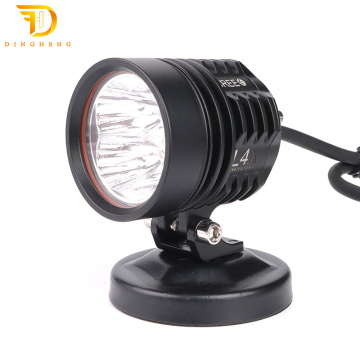 Custom 40W 3800lm DC 12V L4X Hi/Lo Beam + Flashing LED Spot Beam Motorcycle Headlight