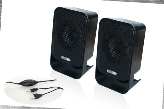 portable mini stereo speaker for desktop iphone ipod mp3 ipad cellphone