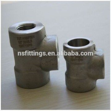 F347H 3000# stainless steel socket weld SW Tee ASME B16.11