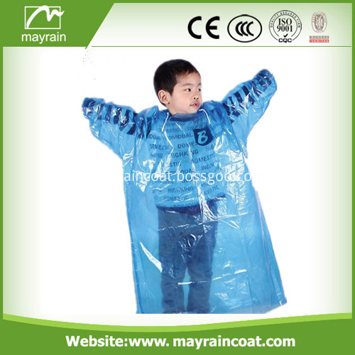 PE Raincoat with Printing