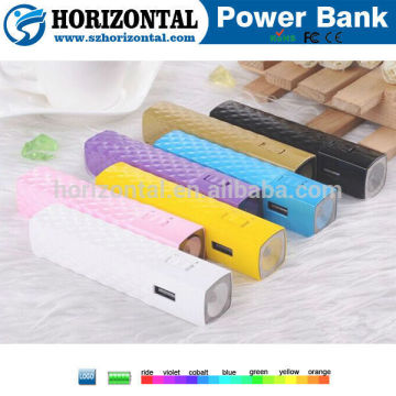 lipstick battery charger portable power bank ,2600mAh portable power source quick charge 2.0