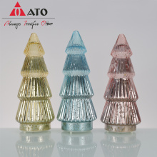 Unique Gold Indoor Table Glass Christmas Tree set