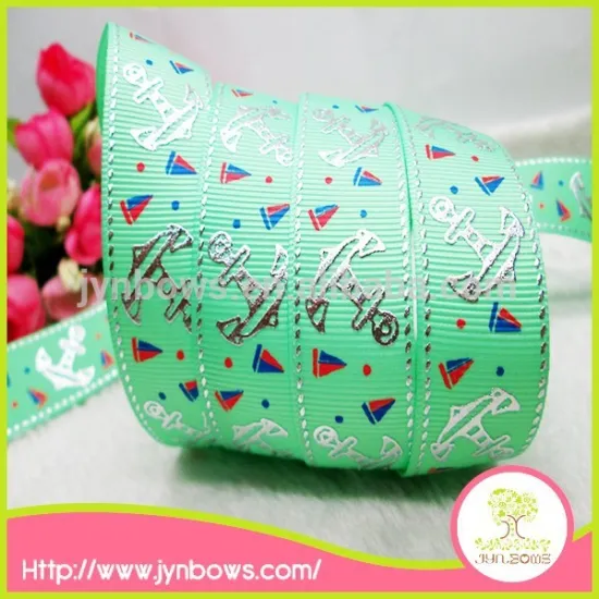 Fashion navy grosgrain ribbon for decoration