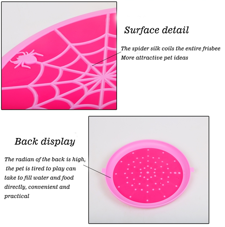 Spider-wed Silicone Traning Dog Toys Pet Chew Frisbee