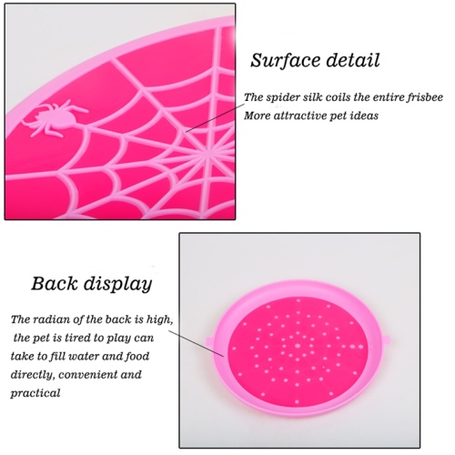 Spider-Wed Silicone Traning Dog Toys Pet Chew Frisbee