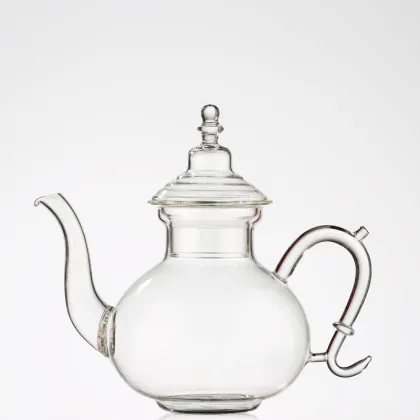 Glass Teapot Stainless Steel Infuser Teapot for Iced Tea