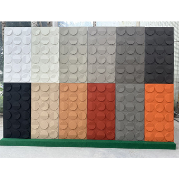 3D Stereo Clock Component - Lightweight PU Stone Geometric Wall Panel