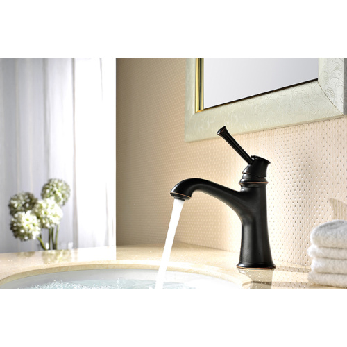 Oiled Rubbed Bronze Bathroom Faucets One Handle