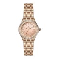 Steel Watchband Quartz Brass Watch Case Woman Watch