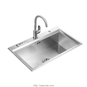 Supor 1.2mm thickness single bowl SUS 304 Stainless steel kitchen sink