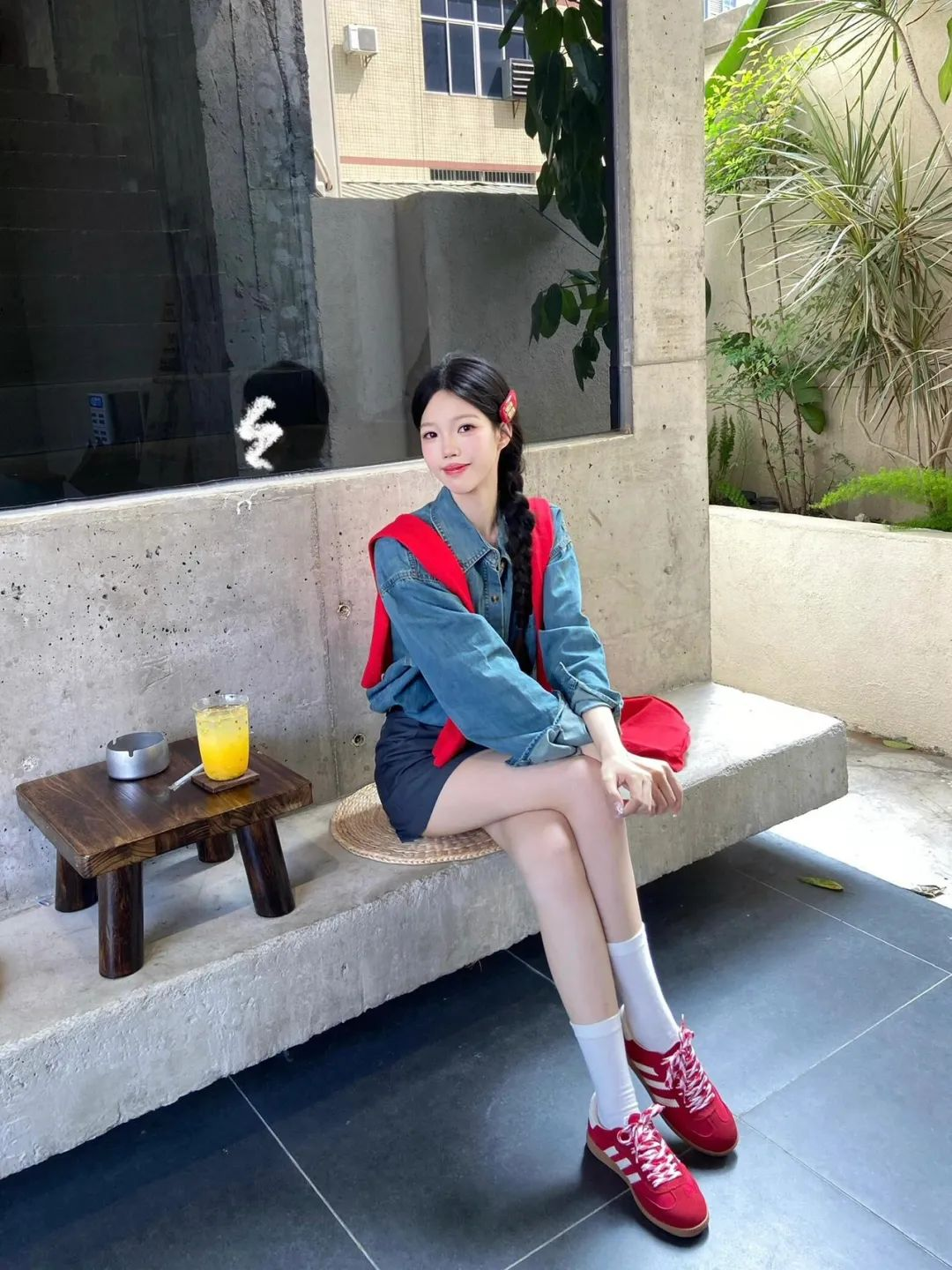 red morality training shoes 3