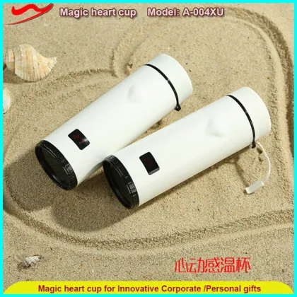 Temperature color change heart cup