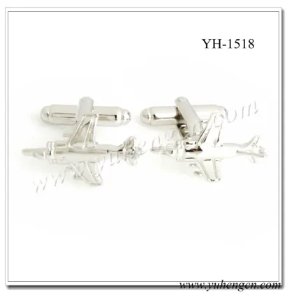 YH-1518 Fashion Novelty Warcraft,Fighter Cufflinks,Plane Cufflinks