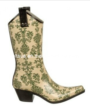 Best Selling PVC Rain Boot with Flower