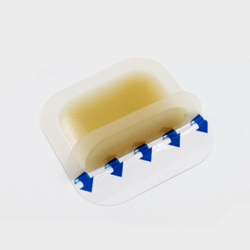 Hydrocolloid berpakaian dengan sempadan