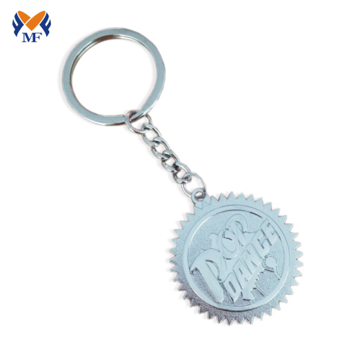 Wholesale metal custom logo coin keychain bezel