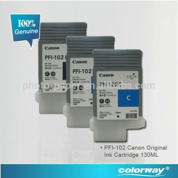 100% genuine Canon PFI-102Y Yellow Ink Cartridge (0898B001)