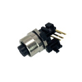 4pins männliche rechte Winkel -Leitermontage M12 -Stecker