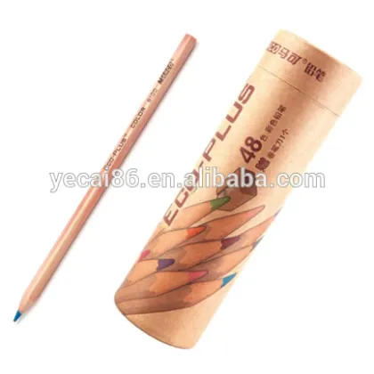 lapis escolar colored pencils Marco of wood eco-friendly colored pencil paper box
 