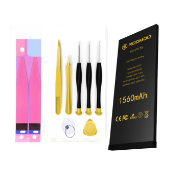 2021 new desigh ROOMOO brand rechargeable 12 months warranty 0 cycle battery for iphone battery 5S