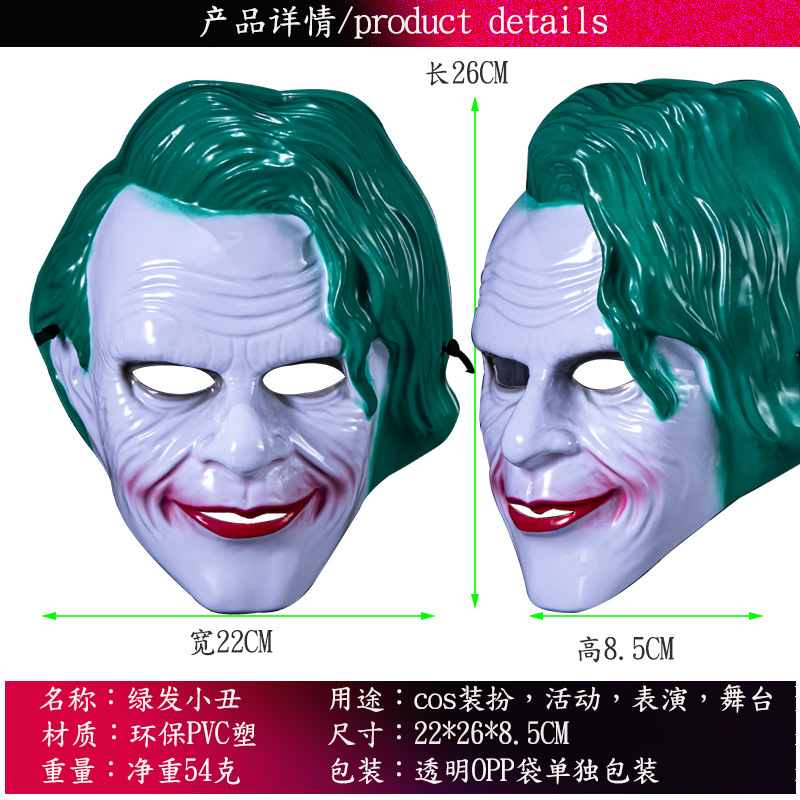 Classic Joker Full Face Halloween Mask