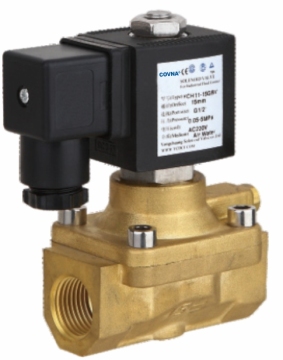 COVNA 250 Bar High Pressure 12v DC Brass Solenoid Ball Valve: Pilot Operated