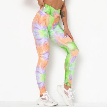 yoga tie dye full length leggings