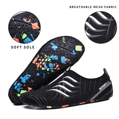 Women Summer Breathable Water Shoes, Men Beach Shoes, Upstream Aqua Shoes River Sea Diving Swimming Shoes, Outdoor Sport Shoes