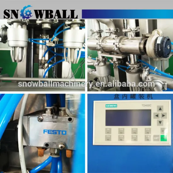 Semi-auto family size Ice cream Tub Filling Machine for ice cream factory