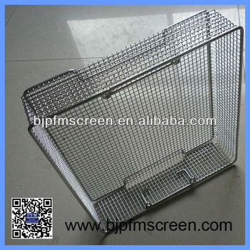 Stainless steel wire mesh tray for medical