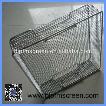 Stainless steel wire mesh tray for medical
