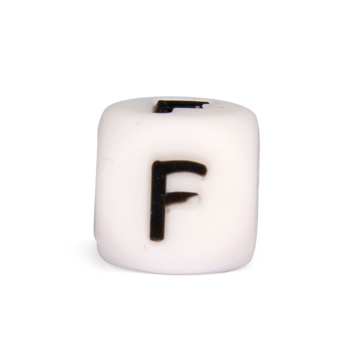 Food Grade Letter Silicone Teething Beads