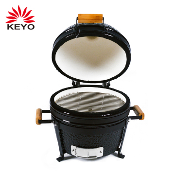 Wholesale Easily Cleaned 16" Clay Charcoal Barbecue Grill Designs Ceramic Kamado Tabletop Bbq Grill
