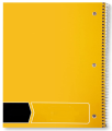 تم تحكم الكلية في دفتر حلزوني سلكي ، 70 ورقة-5 حزم ، ألوان صلبة متنوعة