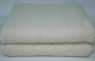 Modern Herringbone Cotton Woven Blanket For Bed , Multi - S