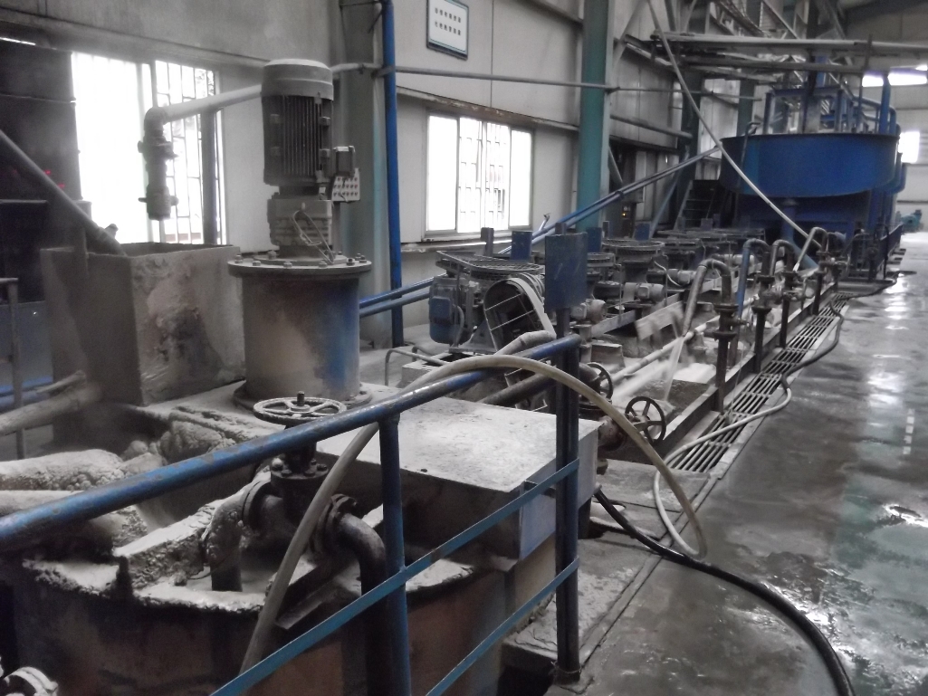 Froth slurry pump processing line
