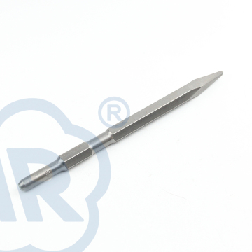 Pneumatic Hammer Chisels - 40 Cr Steel Flat Tip Hex Shank 17*280mm