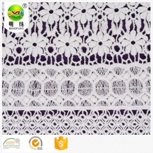 Fashion popular chemical embroidery lace fabric