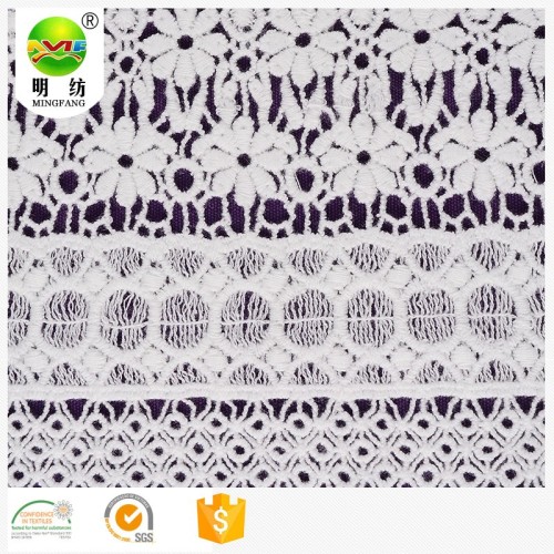 Bridal Lace Fabric Fashion popular chemical embroidery lace fabric Supplier