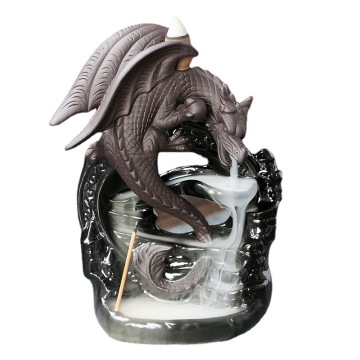European-Style Pterosaur Sandalwood Backflow Aromatherapy Furnace: Unique Creative Decorative Ornament in Pottery Enamel