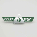 Zinc Alloy Bright Chrome Metal Brand Label