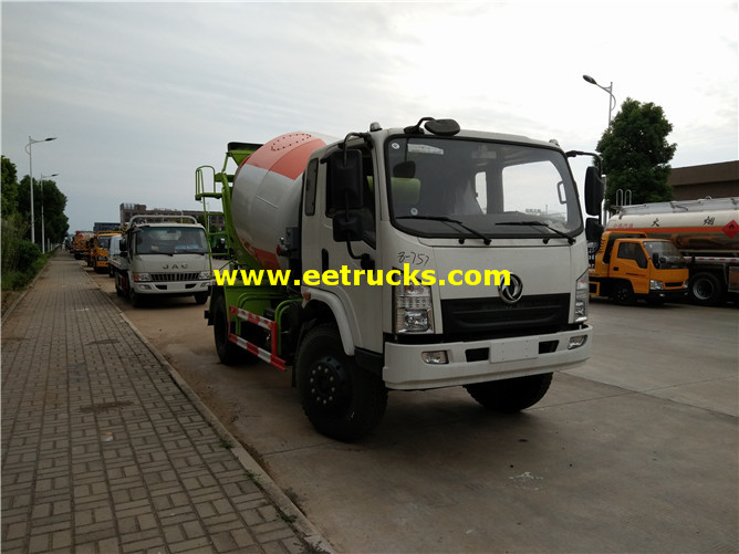 4000 Litres Dongfeng Cement Mixer Trucks