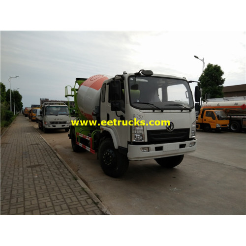 4000 Litres 4x2 Dongfeng Cement Mixer Trucks